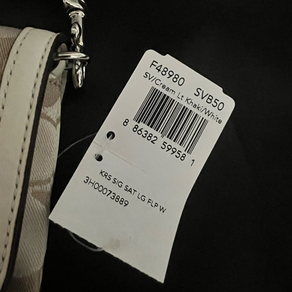 Coach Beige Signature Wristlet NWT - Picture 2 of 8